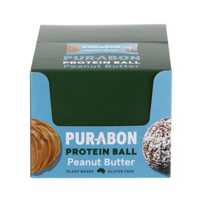 Purabon Protein Balls Peanut Butter 43g x 12 Display